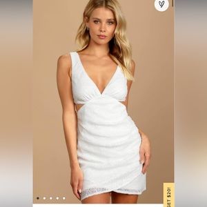 Lulus White Sequin Dress